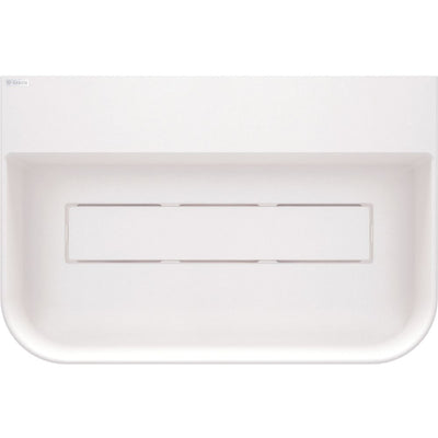 Arnika Granite washbasin, countertop, with tap shelf - with cover plate - 605x405mm - alabaster - CQA_AU6S - Deante Kitchen Tap