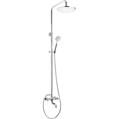 Temisto Shower column, with bathtub mixer - chrome - NAC_01QT - Deante Kitchen Tap