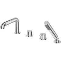 Silia Bath mixer, 4-hole, with shower set - chrome - BQS_014M - Deante Kitchen Tap