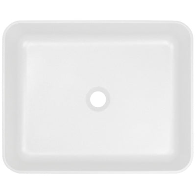 Temisto Granite washbasin, countertop - 500x400mm - alabaster - CQT_AU5S - Deante Product