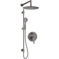 Arnika Concealed shower set, with sliding bar - with a shower head - titanium - NAC_D6QP - Deante Product