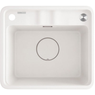 Momi Granite sink, 1-bowl - 460x500mm - alabaster - ZKM_A103 - Deante Kitchen Sink