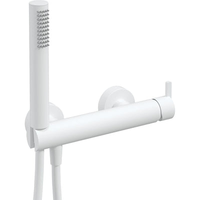 Silia Shower mixer, with shower set - bianco - BQS_A41M - Deante Kitchen Tap