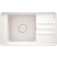 Momi Granite sink, 1-bowl with drainer - 800x600mm - alabaster - ZKM_A11B - Deante Kitchen Sink