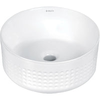 Silia Hexa Ceramic washbasin, countertop, asymmetrical - white - CDX_6U3S - Deante Product