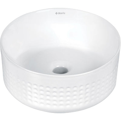 Silia Hexa Ceramic washbasin, countertop, asymmetrical - white - CDX_6U3S - Deante Product