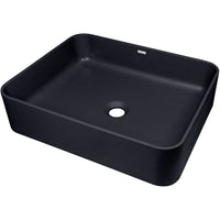 Temisto Granite washbasin, countertop - 500x400mm - nero - CQT_NU5S - Deante Product