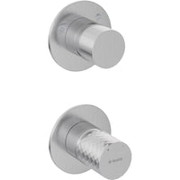 Silia Hexa Shower mixer, concealed, with shower switch - brushed steel - BHS_F44P - Deante Kitchen Tap
