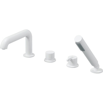 Silia Bath mixer, 4-hole, with shower set - bianco - BQS_A14M - Deante Kitchen Tap