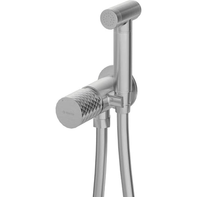 Silia Hexa Bidet tap, concealed, with bidetta hand shower - brushed steel - BHS_F34M - Deante Kitchen Tap