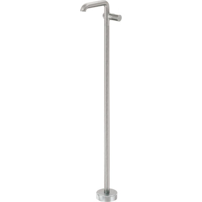 Silia Hexa Washbasin tap, freestanding - brushed steel - BHS_F2KK - Deante Kitchen Tap