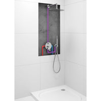 Arnika Concealed shower set - chrome - NAC_09QP - Deante Product