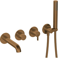 Silia Bath mixer, 4-hole, concealed - brushed bronze - BQS_C18P - Deante Kitchen Tap
