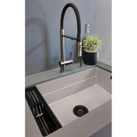 Magnetic granite sink, 1-bowl - 720x800mm - alabaster - ZRM_A10B - Deante Kitchen Sink