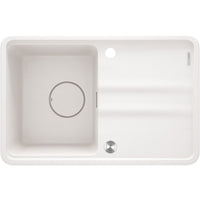 Momi Granite sink, 1-bowl with drainer - 630x450mm - alabaster - ZKM_A11A - Deante Kitchen Sink
