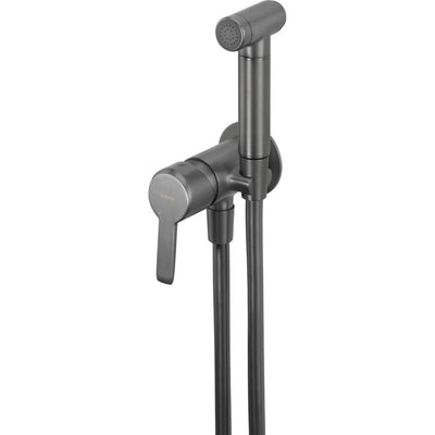 Arnika Bidet tap, concealed, with bidetta hand shower - titanium - BQA_D34M - Deante Kitchen Tap