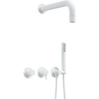 Silia Concealed shower set, with a fixed shower head - with horizontal mixer - bianco - NQS_A0XK - Deante Kitchen Tap