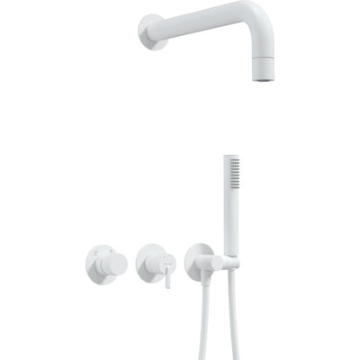 Silia Concealed shower set, with a fixed shower head - with horizontal mixer - bianco - NQS_A0XK - Deante Kitchen Tap