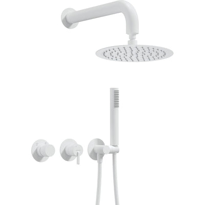 Silia Concealed shower set, with a shower head - with horizontal mixer - bianco - NQS_A0YK - Deante Kitchen Tap