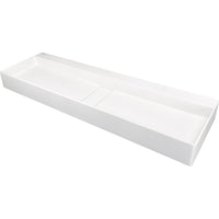 Blur Granite washbasin, countertop - with cover plate - 1200x400mm - alabaster - CQB_AU2S - Deante Product