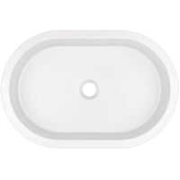 Silia Granite washbasin, undermount/inset - 588x390mm - alabaster - CQS_AU6U - Deante Product