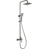 Blur Shower column, with shower mixer - 250x250mm - titanium - NQL_D4XM - Deante Kitchen Tap