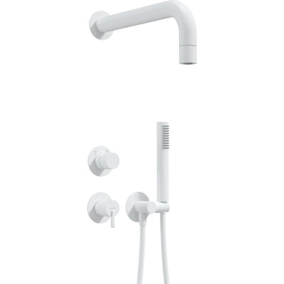 Silia Concealed shower set, with a fixed shower head - bianco - NQS_A9XK - Deante Product
