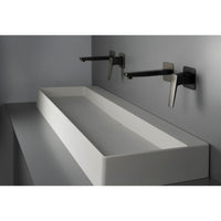 Blur Granite washbasin, countertop - with cover plate - 800x400mm - alabaster - CQB_AU8S - Deante Product