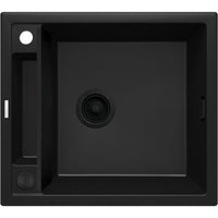 Magnetic granite sink, 1-bowl - 540x600mm - nero - ZRM_N103 - Deante Kitchen Sink