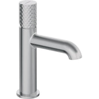 Silia Hexa Washbasin tap - brushed steel - BHS_F20M - Deante Kitchen Tap