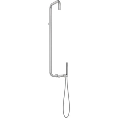 Silia Hexa Shower column, with shower mixer - brushed steel - NHS_F4XM - Deante Kitchen Tap