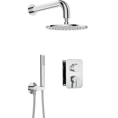 Silia Concealed shower set, with mixer BOX - with a shower head - chrome - BXYY0QSM - Deante Kitchen Tap