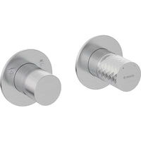 Silia Hexa Shower mixer, with shower switch - horizontal - brushed steel - BHS_F46P - Deante Kitchen Tap