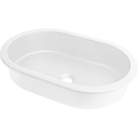 Silia Granite washbasin, undermount/inset - 588x390mm - alabaster - CQS_AU6U - Deante Product