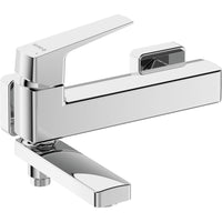 Blur Bath mixer, wall-mounted - with foldable spout - chrome - BQL_012M - Deante Kitchen Tap