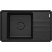 Momi Granite sink, 1-bowl with drainer - 800x600mm - metallic graphite - ZKM_G11B - Deante Kitchen Sink