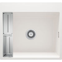 Magnetic granite sink, 1-bowl - 520x600mm - alabaster - ZRM_A10A - Deante Kitchen Sink