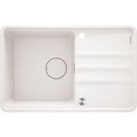 Momi Granite sink, 1-bowl with drainer - 740x600mm - alabaster - ZKM_A113 - Deante Kitchen Sink