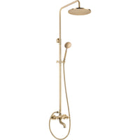 Temisto Shower column, with bathtub mixer - brass - NAC_M1QT - Deante Kitchen Tap
