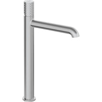 Silia Hexa Washbasin tap, tall - brushed steel - BHS_F20K - Deante Kitchen Tap