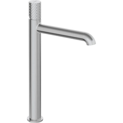 Silia Hexa Washbasin tap, tall - brushed steel - BHS_F20K - Deante Kitchen Tap