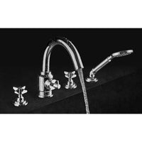 Temisto Bath mixer, 4-hole, with shower set - chrome - BQT_014D - Deante Kitchen Tap
