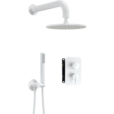 Silia Concealed shower set, with mixer BOX - with a shower head - bianco - BXYYAQSM - Deante Kitchen Tap
