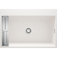 Magnetic granite sink, 1-bowl - 720x800mm - alabaster - ZRM_A10B - Deante Kitchen Sink