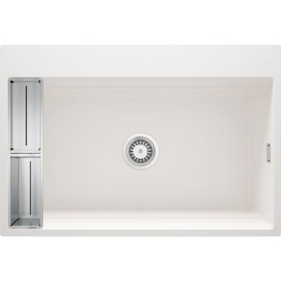 Magnetic granite sink, 1-bowl - 720x800mm - alabaster - ZRM_A10B - Deante Kitchen Sink