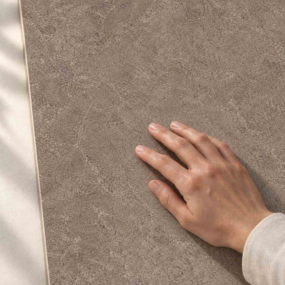 Urban Champagne Naturale Structure Matt 120x60cm – hand touching tile surface – product render