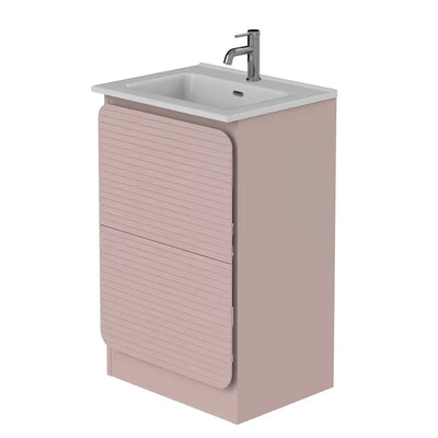 Rían Mauve Pink Floor Standing Unit & Basin