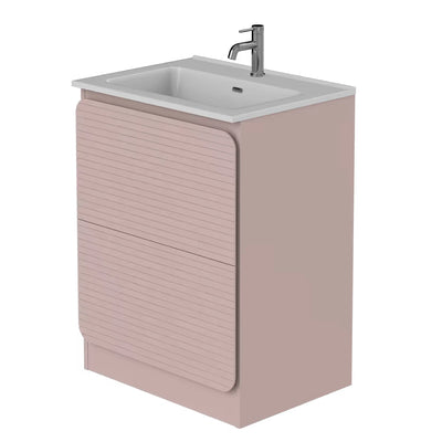 Rían Mauve Pink Floor Standing Unit & Basin