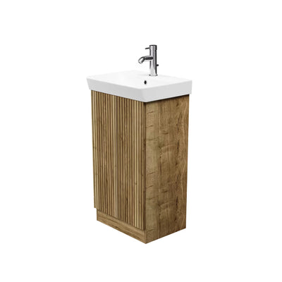 Soho Oak Floor Standing Unit & Basin