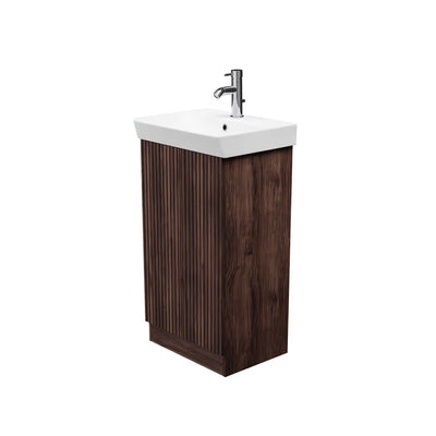 Soho Walnut Floor Standing Unit & Basin